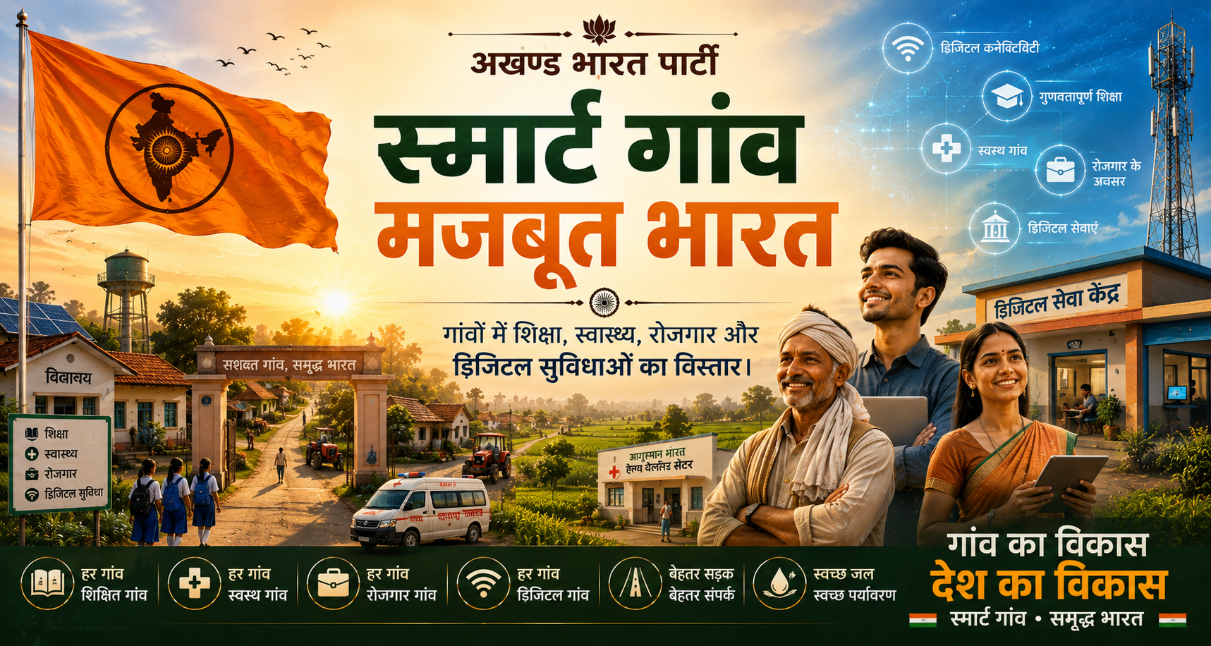 Village Development Banner